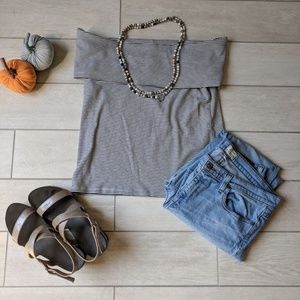 Jcrew off the shoulder top